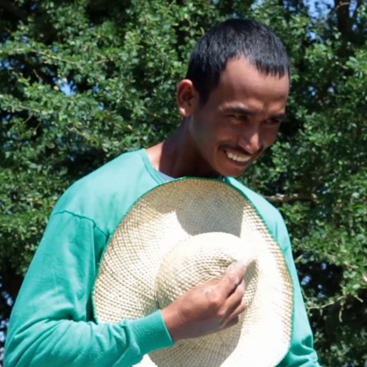 farmer with hat