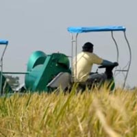 philrice machine mini combine harvester