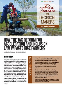 how the tax reform for acceleration and inclusion law impacts rice farmers