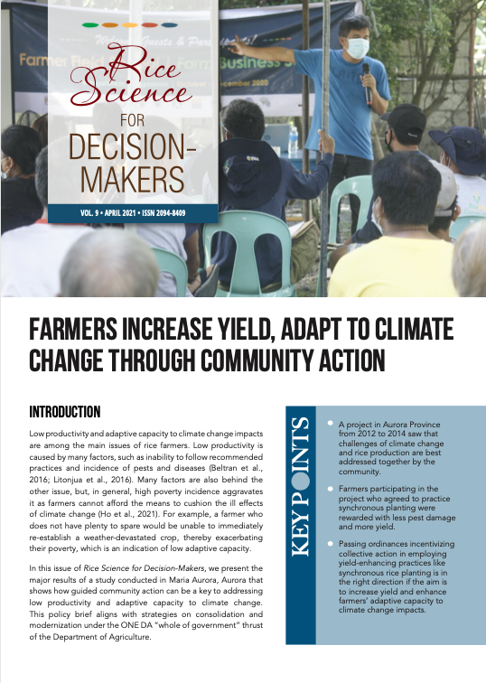 farmers increase yield, adapt to climate change